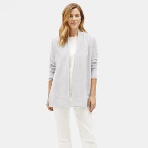 Seamless Italian Cashmere Cardigan Pearl